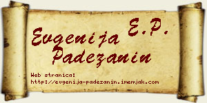 Evgenija Padežanin vizit kartica